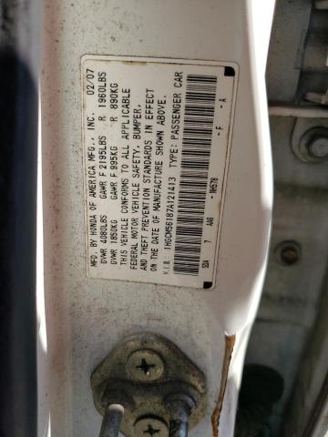 1HGCM56187A121413 - 2007 HONDA ACCORD VALUE SILVER photo 12