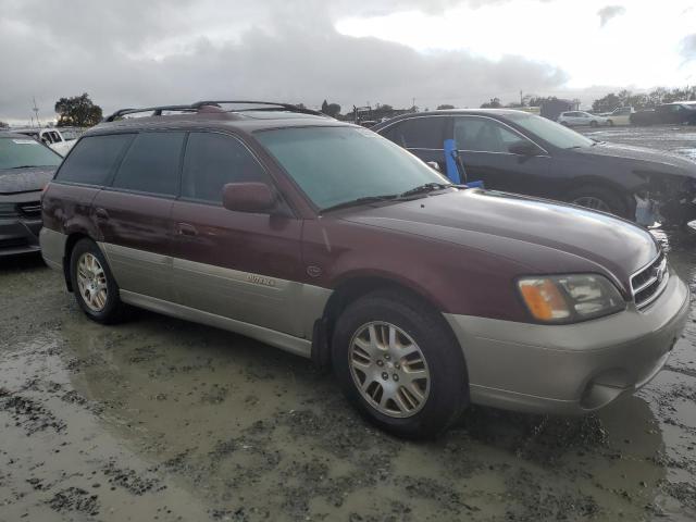 4S3BH806617630912 - 2001 SUBARU LEGACY OUTBACK H6 3.0 LL BEAN BURGUNDY photo 1