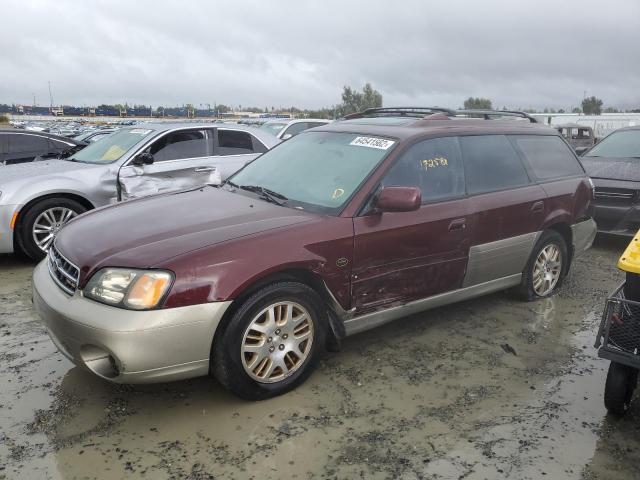 4S3BH806617630912 - 2001 SUBARU LEGACY OUTBACK H6 3.0 LL BEAN BURGUNDY photo 2