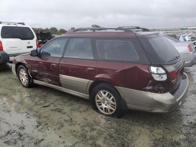 4S3BH806617630912 - 2001 SUBARU LEGACY OUTBACK H6 3.0 LL BEAN BURGUNDY photo 3