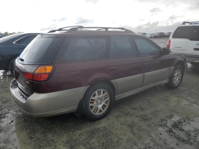 4S3BH806617630912 - 2001 SUBARU LEGACY OUTBACK H6 3.0 LL BEAN BURGUNDY photo 4