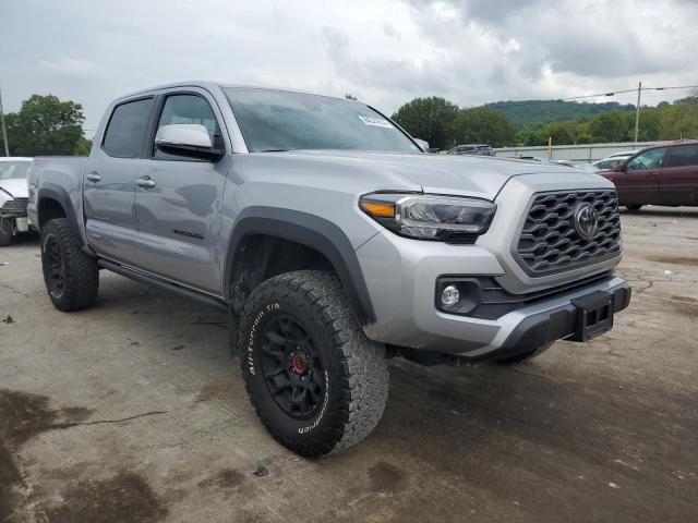 5TFCZ5AN7MX253713 - 2021 TOYOTA TACOMA DOUBLE CAB SILVER photo 4