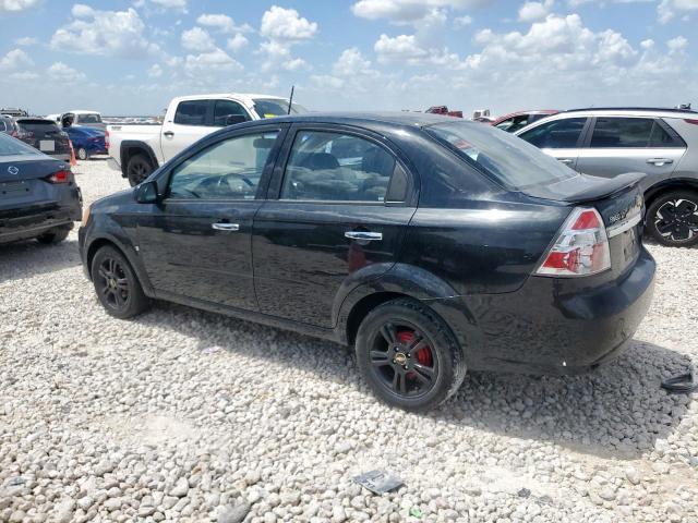 KL1TG56E69B649237 - 2009 CHEVROLET AVEO LT BLACK photo 2