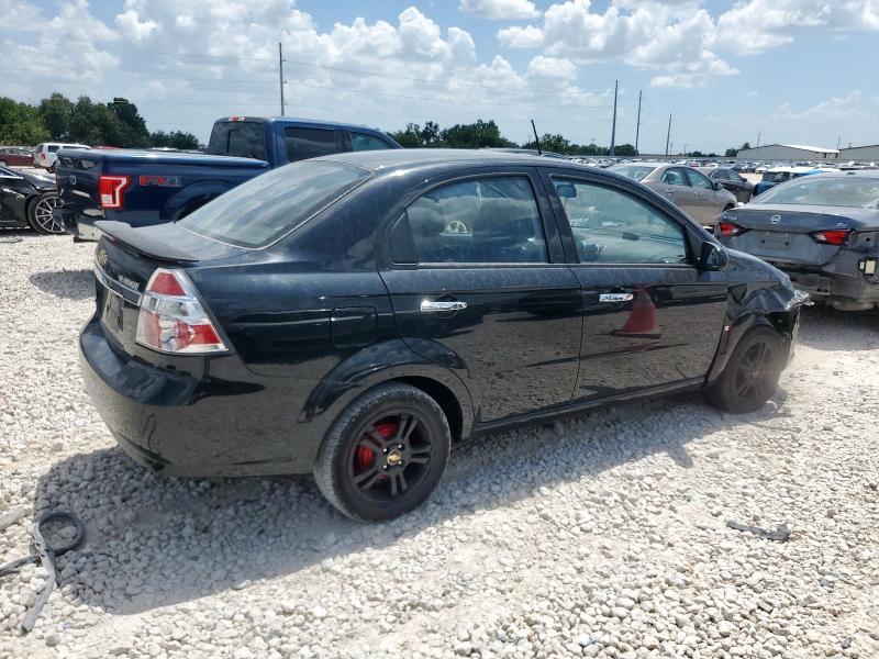 KL1TG56E69B649237 - 2009 CHEVROLET AVEO LT BLACK photo 3