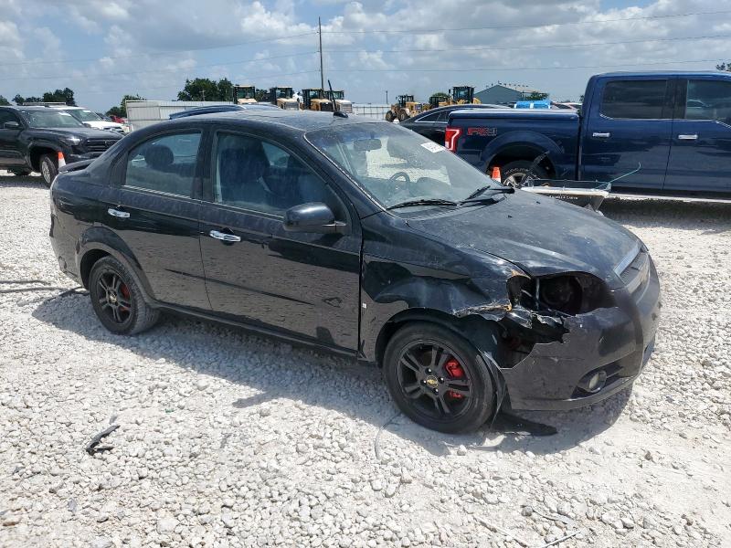 KL1TG56E69B649237 - 2009 CHEVROLET AVEO LT BLACK photo 4