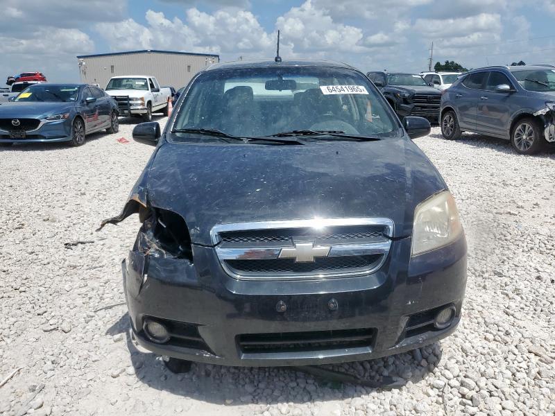 KL1TG56E69B649237 - 2009 CHEVROLET AVEO LT BLACK photo 5