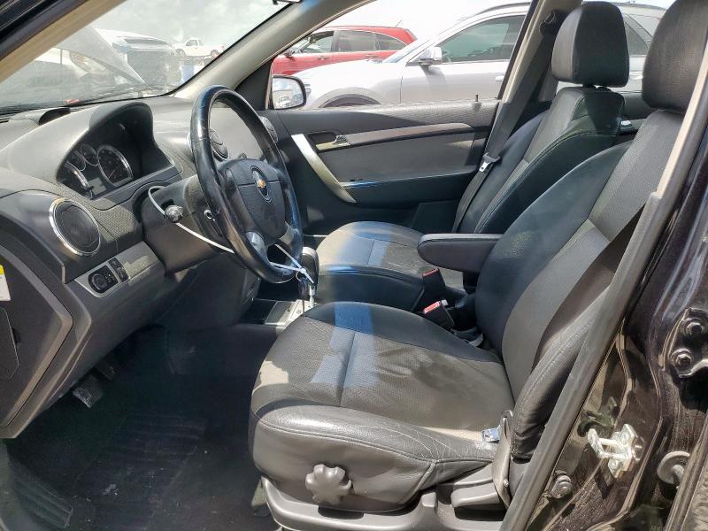 KL1TG56E69B649237 - 2009 CHEVROLET AVEO LT BLACK photo 7