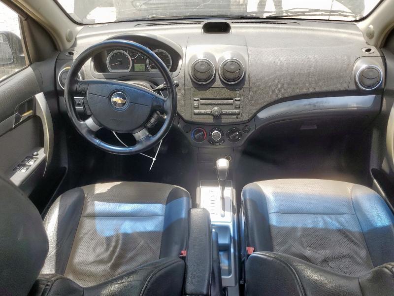 KL1TG56E69B649237 - 2009 CHEVROLET AVEO LT BLACK photo 8