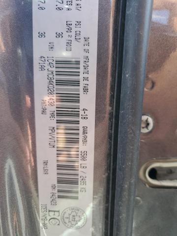 1C4PJMCB4KD201430 - 2019 JEEP CHEROKEE LATITUDE Grafit foto 14