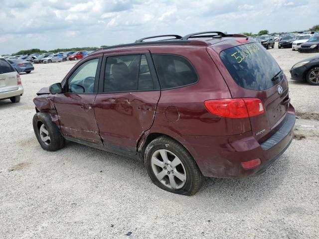 5NMSH13E39H240591 - 2009 HYUNDAI SANTA FE SE MAROON photo 2