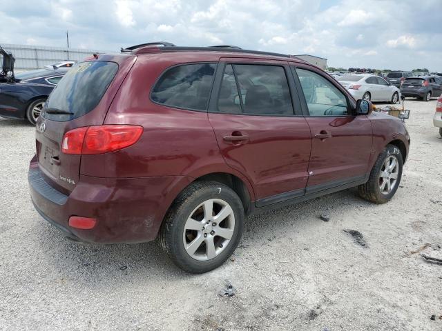 5NMSH13E39H240591 - 2009 HYUNDAI SANTA FE SE MAROON photo 3