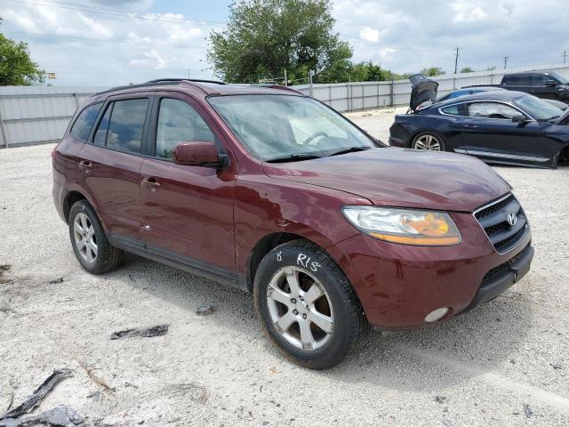 5NMSH13E39H240591 - 2009 HYUNDAI SANTA FE SE MAROON photo 4