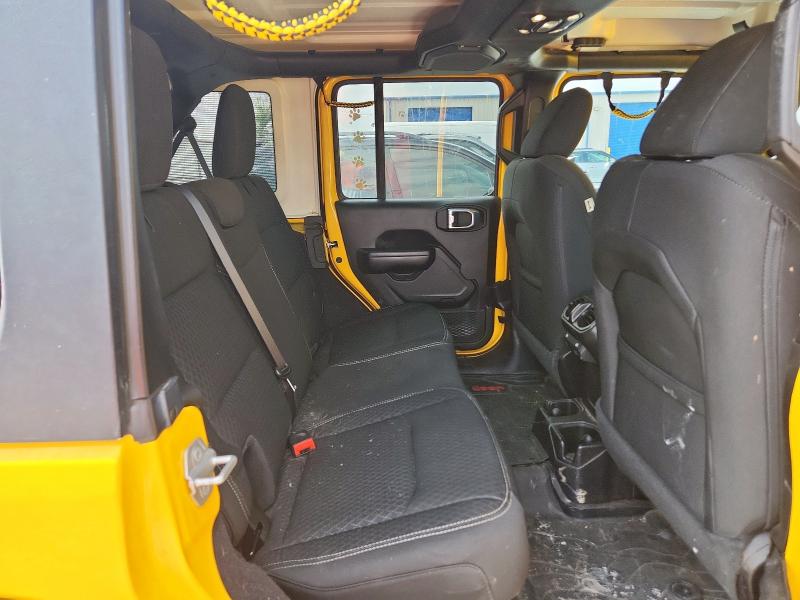 1C4HJXDN2MW720806 - 2021 JEEP WRANGLER U SPORT أصفر صورة 11