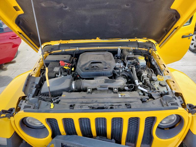 1C4HJXDN2MW720806 - 2021 JEEP WRANGLER U SPORT أصفر صورة 12
