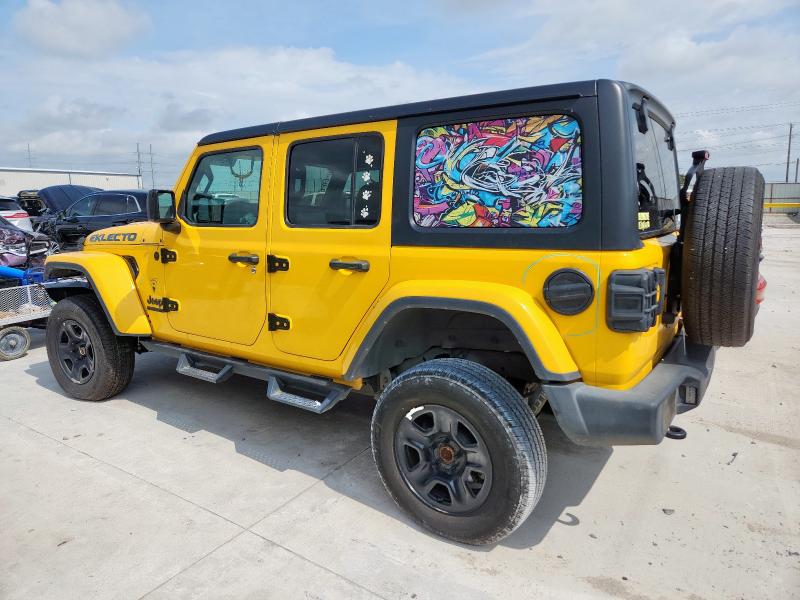 1C4HJXDN2MW720806 - 2021 JEEP WRANGLER U SPORT أصفر صورة 2