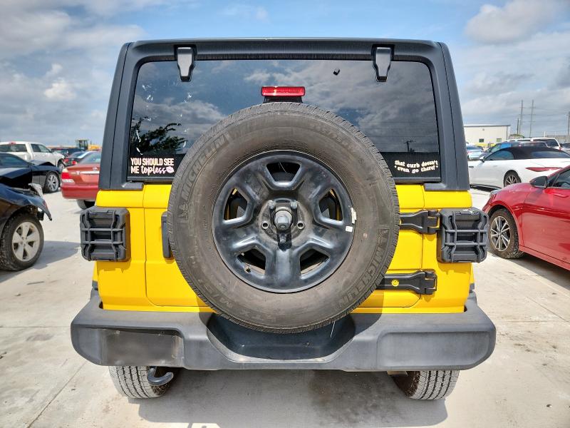 1C4HJXDN2MW720806 - 2021 JEEP WRANGLER U SPORT أصفر صورة 6