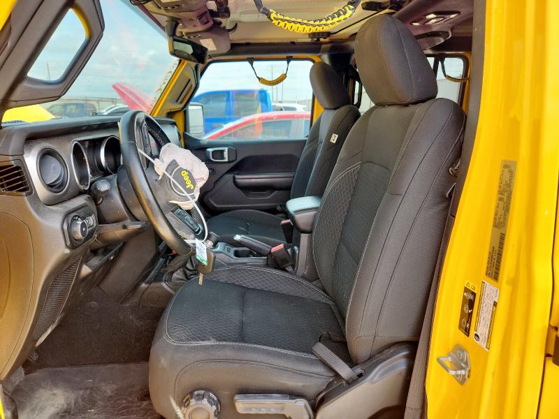 1C4HJXDN2MW720806 - 2021 JEEP WRANGLER U SPORT أصفر صورة 7