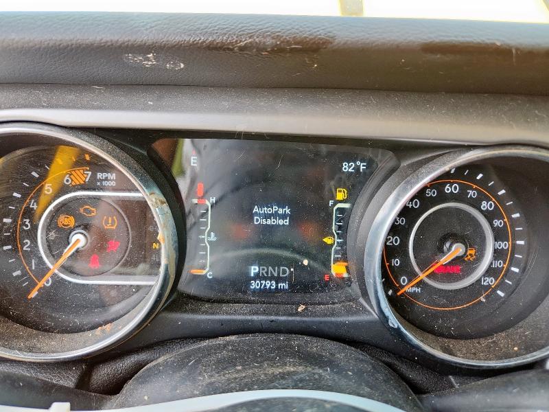 1C4HJXDN2MW720806 - 2021 JEEP WRANGLER U SPORT أصفر صورة 9