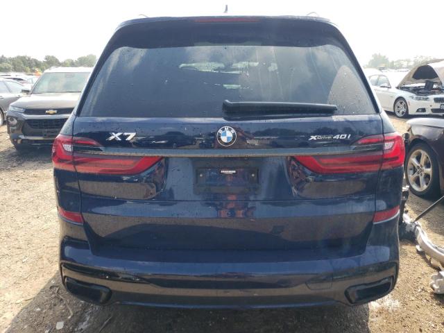 5UXCW2C04N9K09956 - 2022 BMW X7 XDRIVE40I BLUE photo 6