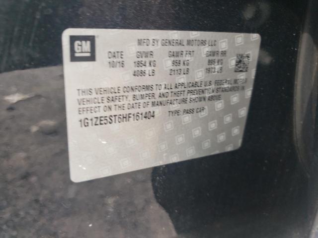 1G1ZE5ST6HF161404 - 2017 CHEVROLET MALIBU LT 黑色 照片 12