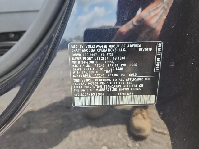 1V2LR2CAXJC586952 - 2018 VOLKSWAGEN ATLAS SE Noir photo 13