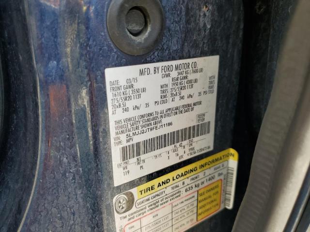 5LMJJ2JT9FEJ11186 - 2015 LINCOLN NAVIGATOR BLUE photo 13