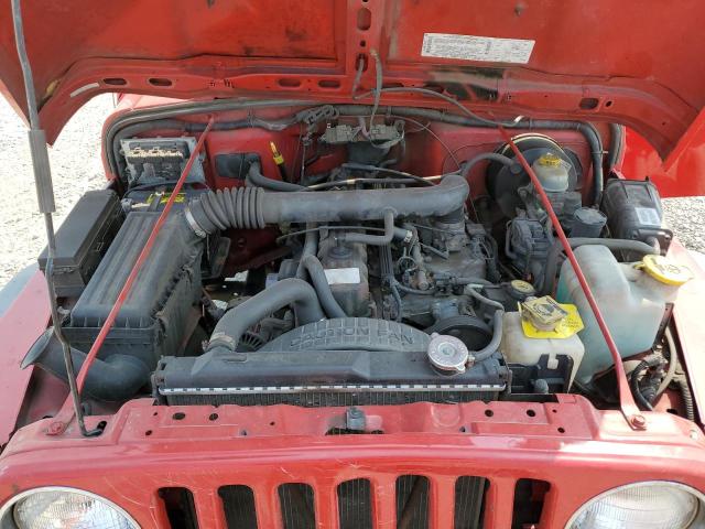 1J4FA39S42P773796 - 2002 JEEP WRANGLER / X RED photo 11