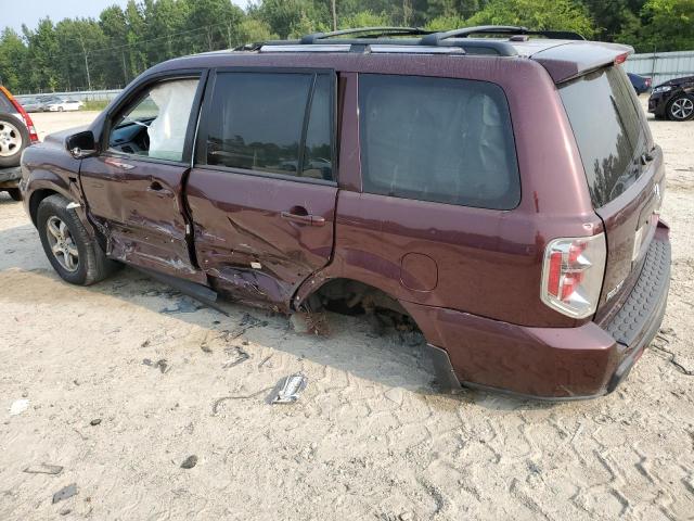 5FNYF18618B008475 - 2008 HONDA PILOT EXL BURGUNDY photo 2