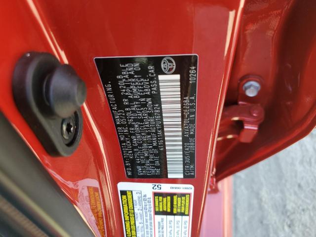 4T1G11AK1PU167824 - 2023 TOYOTA CAMRY SE NIGHT SHADE RED photo 13