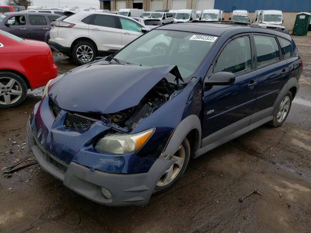 5Y2SL62824Z445864 - 2004 PONTIAC VIBE BLUE photo 2