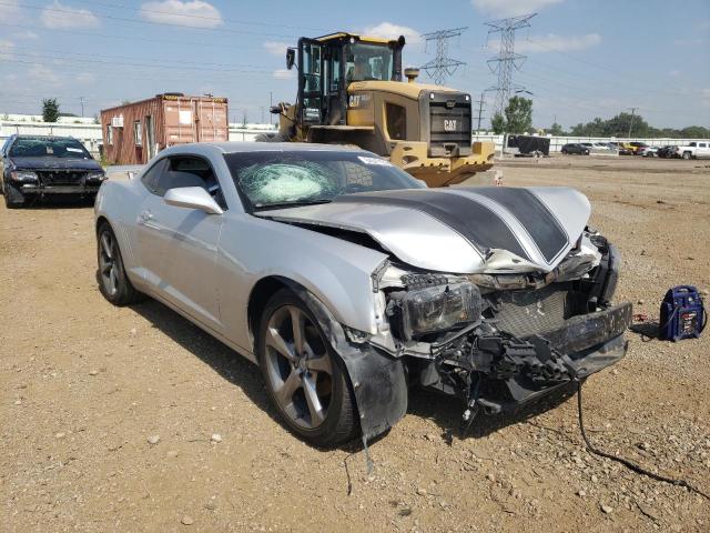 2G1FB1E35D9142913 - 2013 CHEVROLET CAMARO LT SILVER photo 4