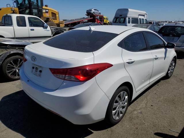 5NPDH4AE9BH001018 - 2011 HYUNDAI ELANTRA GLS WHITE photo 3