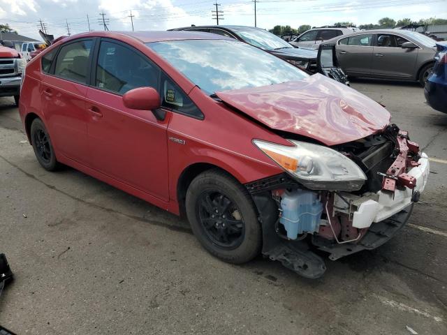 JTDKN3DU0C5456225 - 2012 TOYOTA PRIUS HYBR RED photo 4