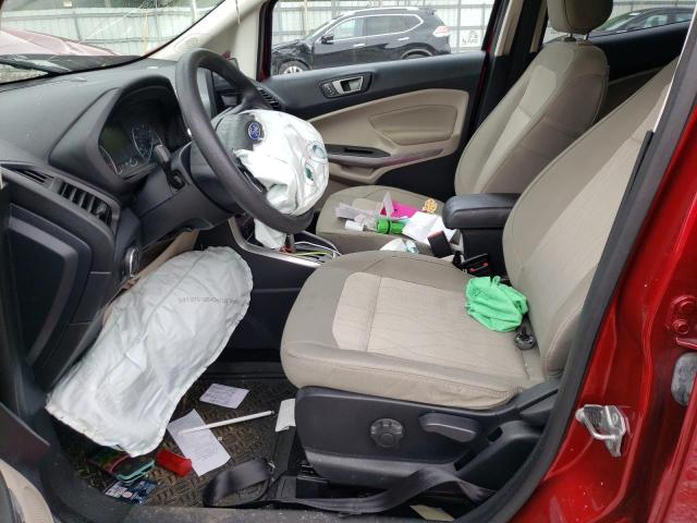 MAJ3S2GE3MC424917 - 2021 FORD ECOSPORT SE BURGUNDY photo 7