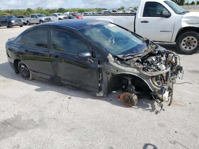 1HGFA16888L050506 - 2008 HONDA CIVIC EX BLACK photo 4