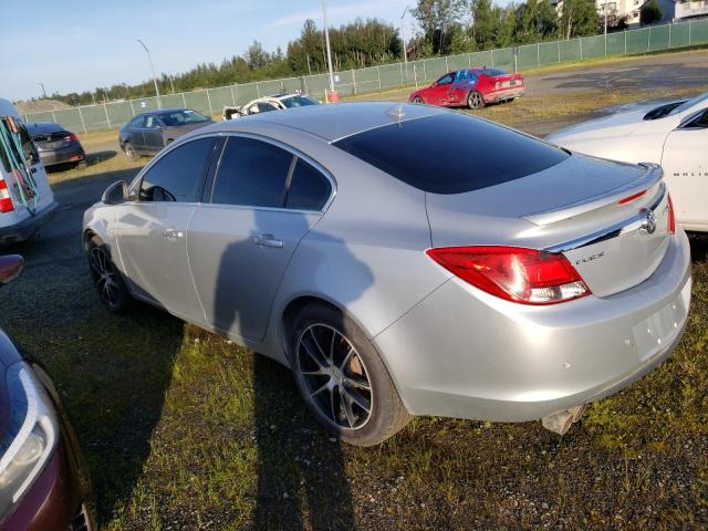 W04GR5EC8B1012926 - 2011 BUICK REGAL CXL SILVER photo 2