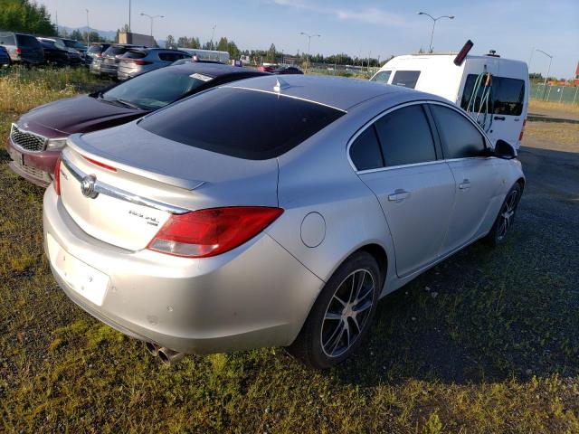 W04GR5EC8B1012926 - 2011 BUICK REGAL CXL SILVER photo 3