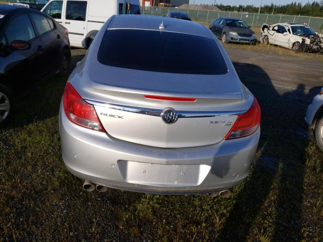 W04GR5EC8B1012926 - 2011 BUICK REGAL CXL SILVER photo 6