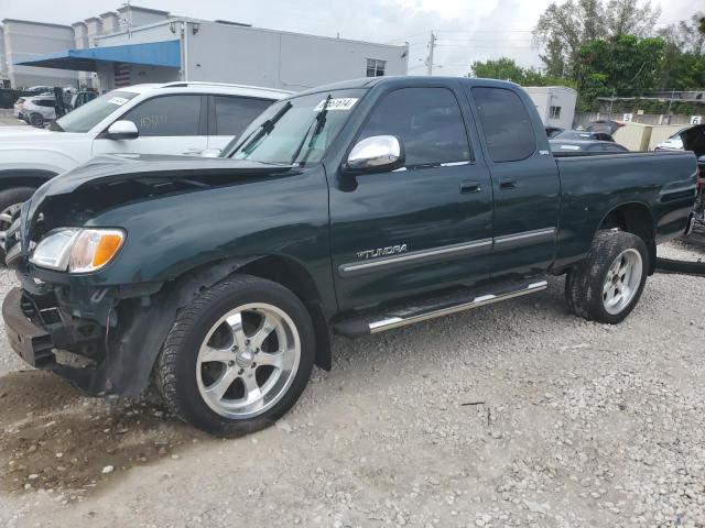 5TBRT34173S341909 - 2003 TOYOTA TUNDRA ACCESS CAB SR5 GREEN photo 1