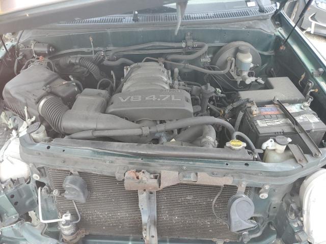 5TBRT34173S341909 - 2003 TOYOTA TUNDRA ACCESS CAB SR5 GREEN photo 11