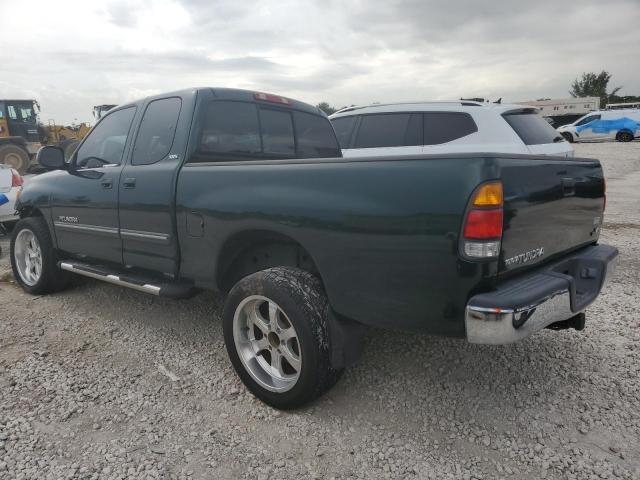 5TBRT34173S341909 - 2003 TOYOTA TUNDRA ACCESS CAB SR5 GREEN photo 2