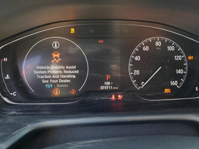 1HGCV1F50JA113046 - 2018 HONDA ACCORD EXL Noir photo 9