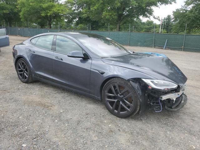 5YJSA1E62MF441533 - 2021 TESLA MODEL S GRAY photo 4