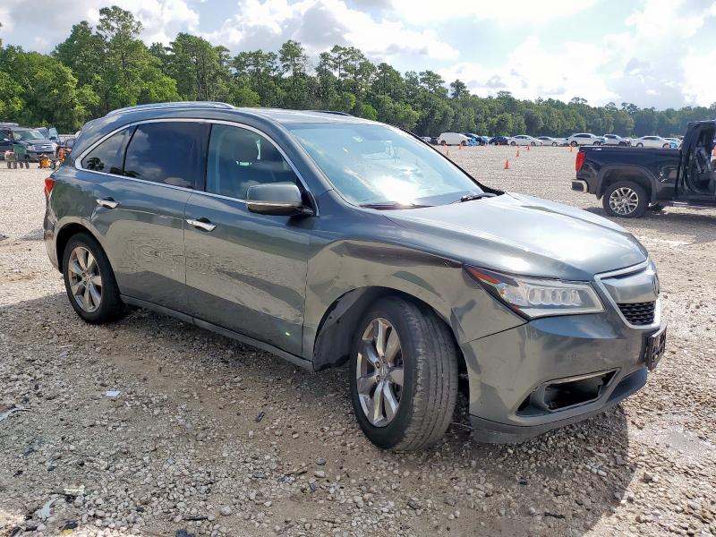 5FRYD3H8XEB012456 - 2014 ACURA MDX ADVANCE GRAY photo 4