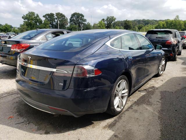 5YJSA1AGXDFP07492 - 2013 TESLA MODEL S Կապույտ լուսանկար 3