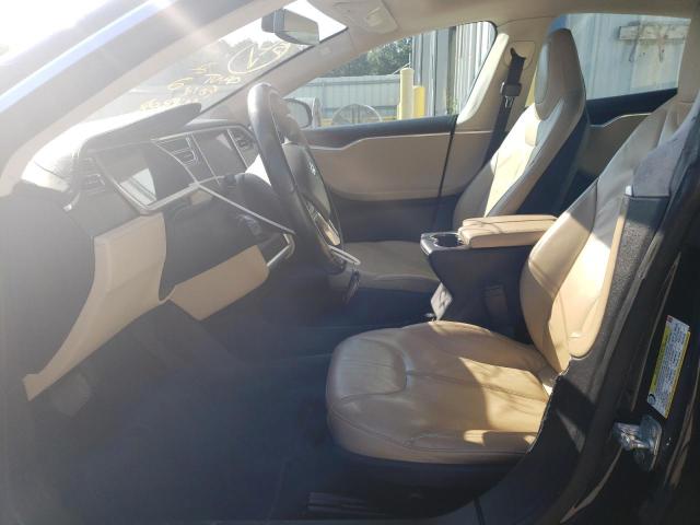 5YJSA1AGXDFP07492 - 2013 TESLA MODEL S Կապույտ լուսանկար 7