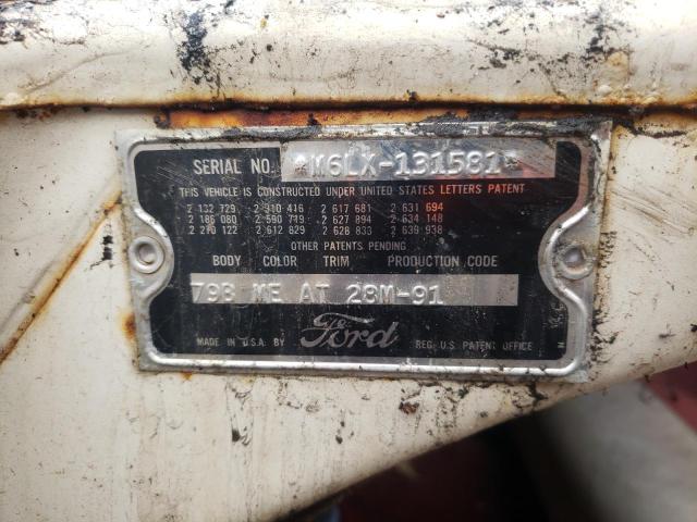 M6LX131581 - 1956 FORD COURIER WHITE photo 13
