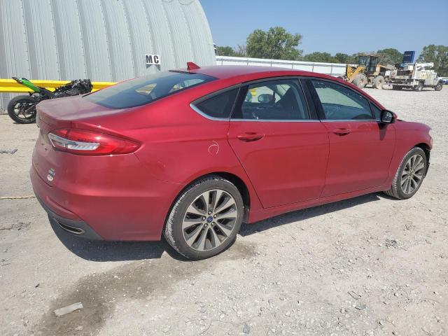 3FA6P0T94LR197572 - 2020 FORD FUSION SE RED photo 3