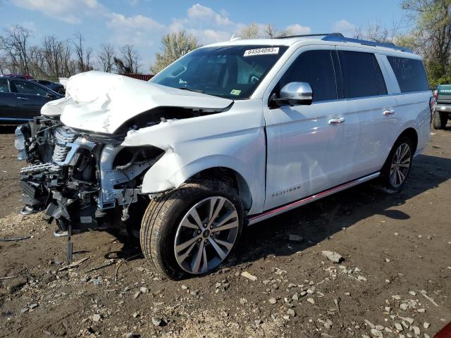 1FMJK1MT5MEA61406 - 2021 FORD EXPEDITION MAX PLATINUM WHITE photo 1