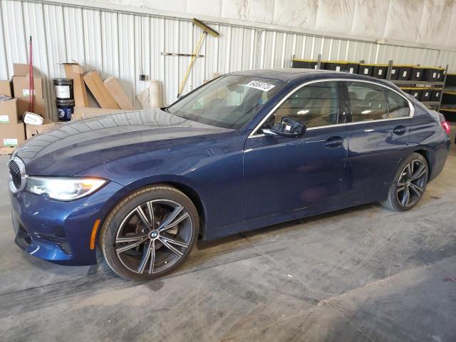 3MW5R7J08M8B64611 - 2021 BMW 330XI BLUE photo 1